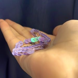 Purple Sequin Choker